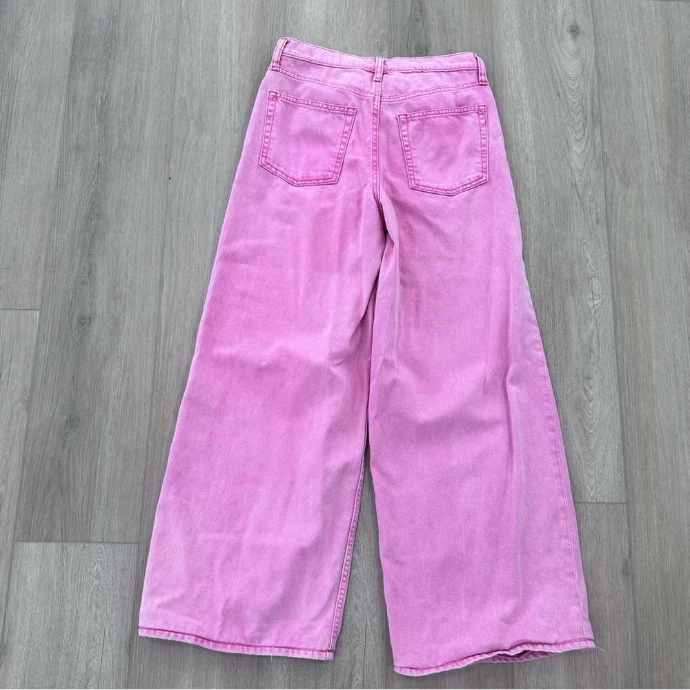 GAP Pink Wide Leg Flare Jeans - Picture 4 of 7